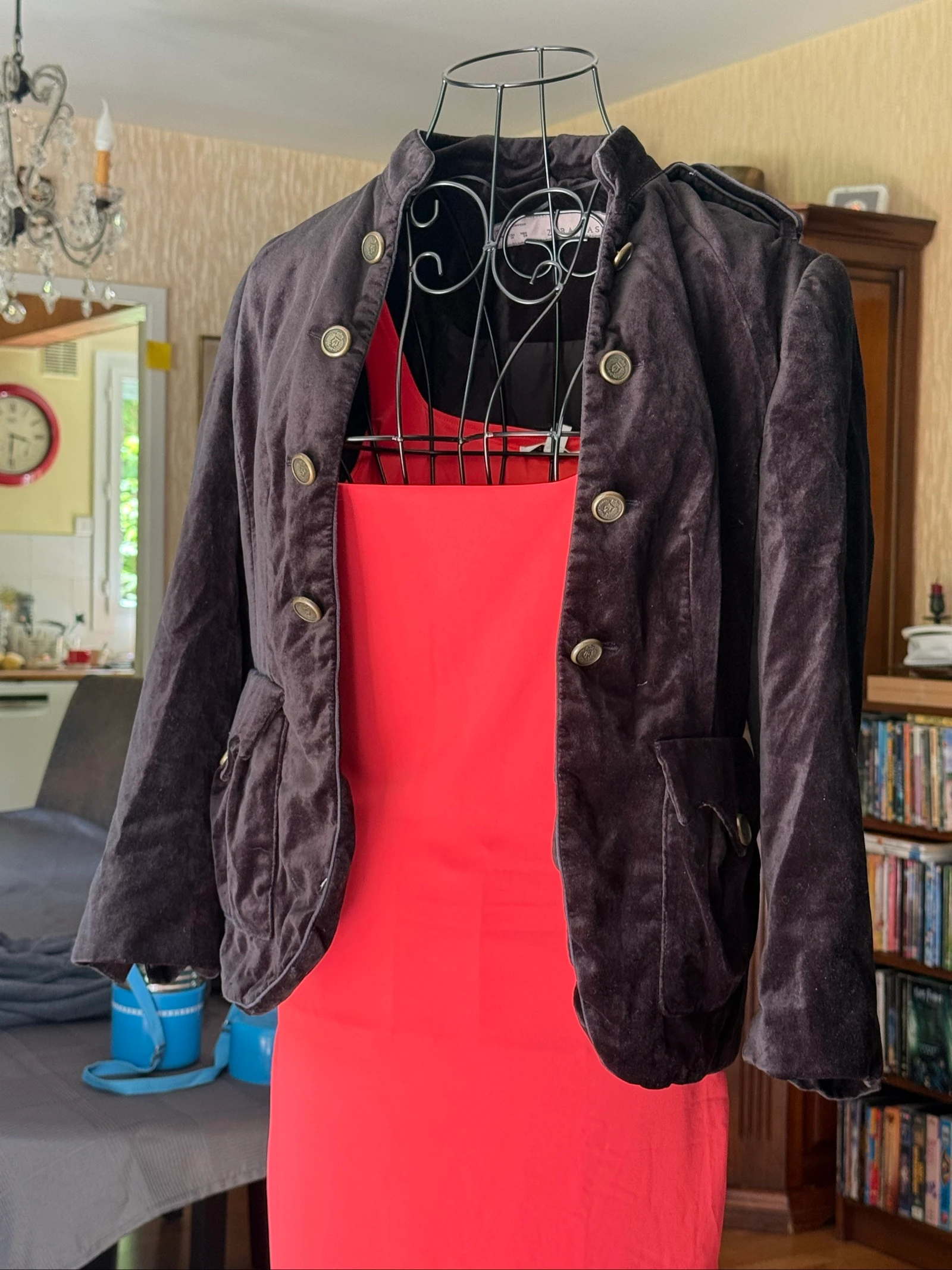 Zara, chaqueta de terciopelo, mujer, talla indicada M, corresponde S, muy buen estado – photo 6